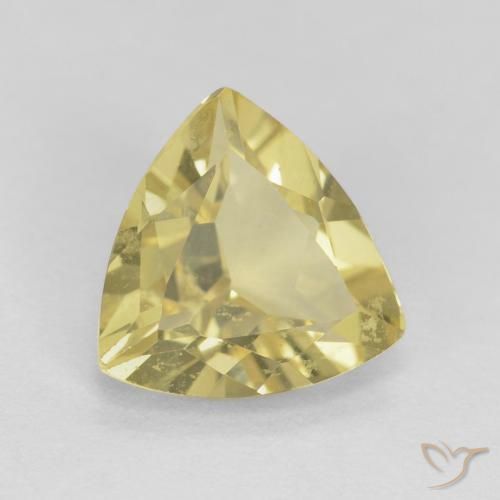 Berilo Amarillo cálido natural de 1.39 ct, Trillón, VS
