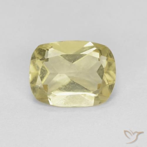 1.13ct Natural Amarillo suave Berilo, Forma Cojín, VS