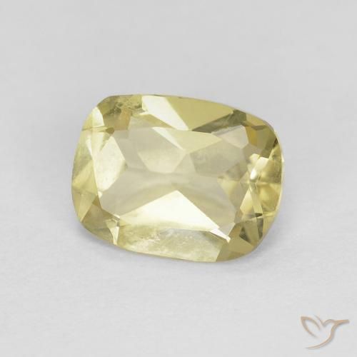 Berilo Amarillo suave natural de 1.13 ct, Forma Cojín, VS