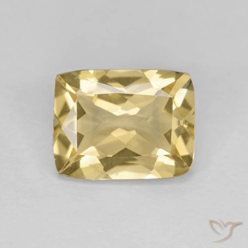 1.84ct Natural Dorado Berilo, Forma Cojín, VVS