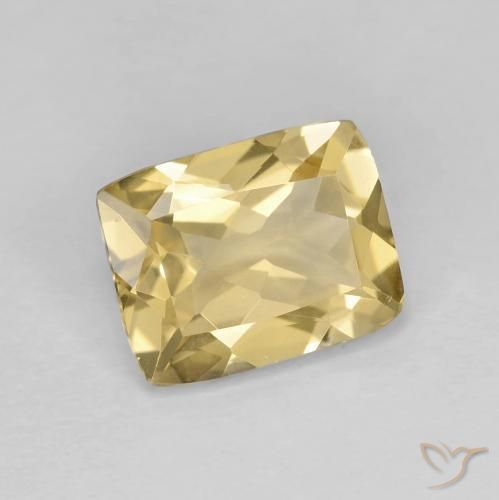 Berilo Dorado natural de 1.84 ct, Forma Cojín, VVS