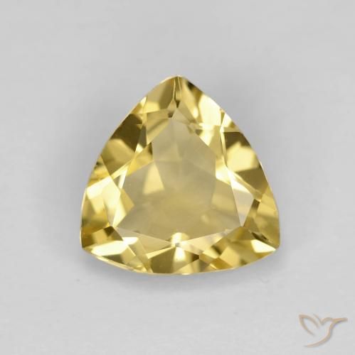 1.80ct Natural Dorado Berilo, Trillón, VVS
