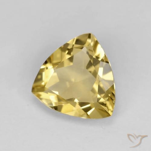 Berilo Dorado natural de 1.80 ct, Trillón, VVS