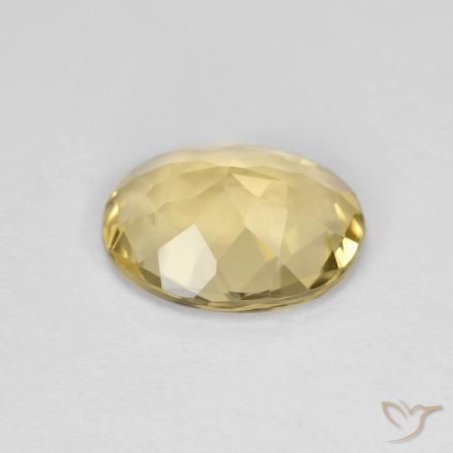 Berilo Dorado claro natural de 2.59 ct, Ovalada, VVS