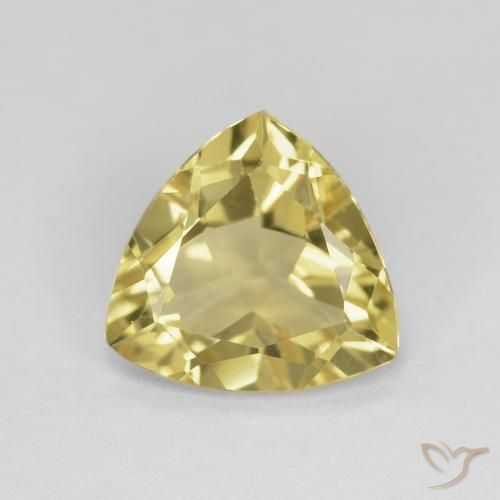 1.77ct Natural Amarillo medio Berilo, Trillón, VVS