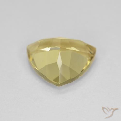 Berilo Amarillo medio natural de 1.77 ct, Trillón, VVS