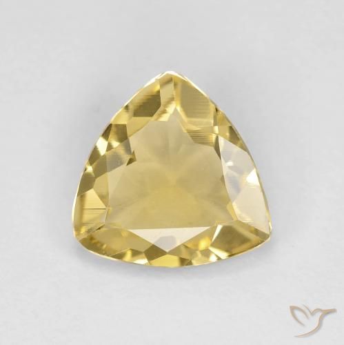 1.54ct Natural Dorado claro Berilo, Trillón, VVS
