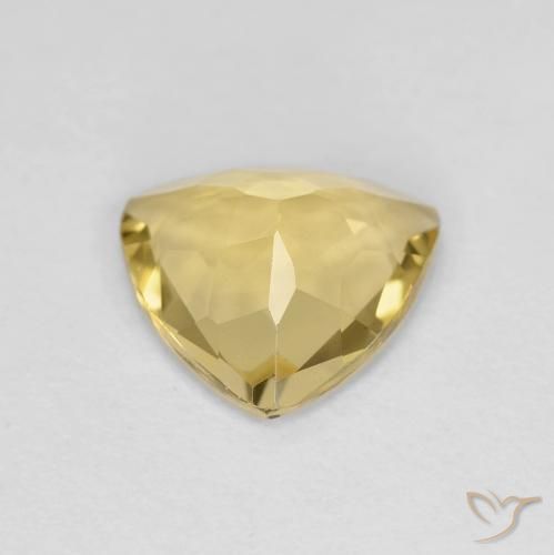 Berilo Dorado claro natural de 1.54 ct, Trillón, VVS