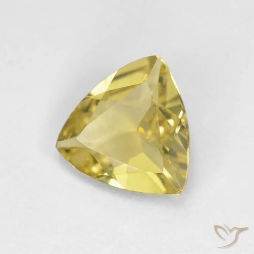 Berilo Amarillo cálido natural de 1.22 ct, Trillón, VS