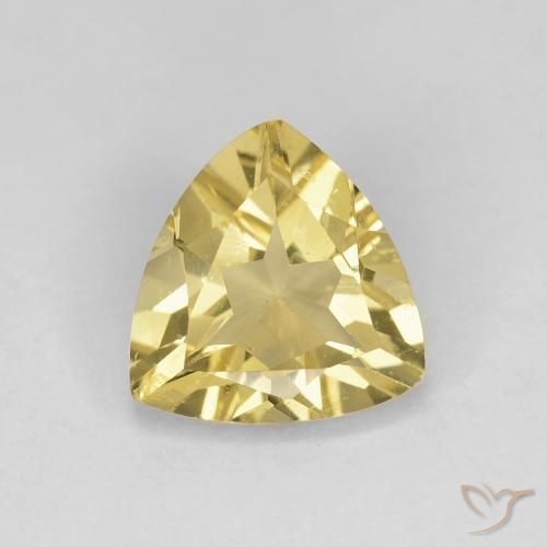1.37ct Natural Amarillo cálido Berilo, Trillón, VS