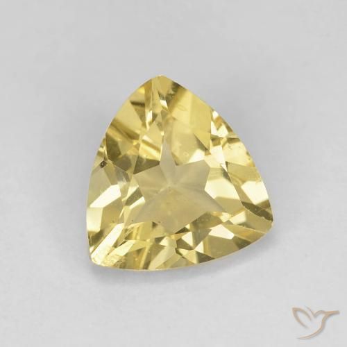 Berilo Amarillo cálido natural de 1.37 ct, Trillón, VS