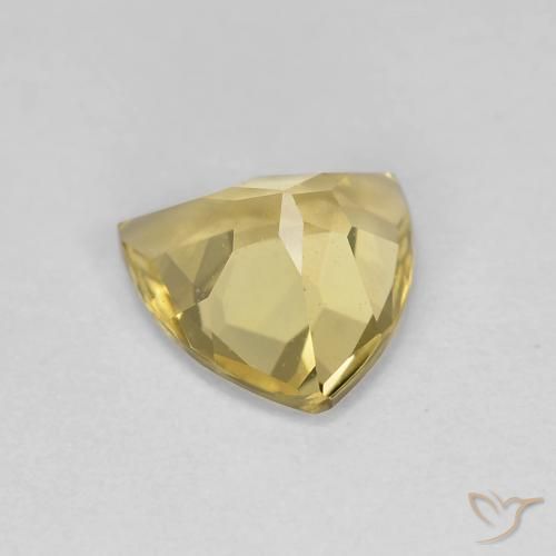 Berilo Amarillo cálido natural de 1.37 ct, Trillón, VS