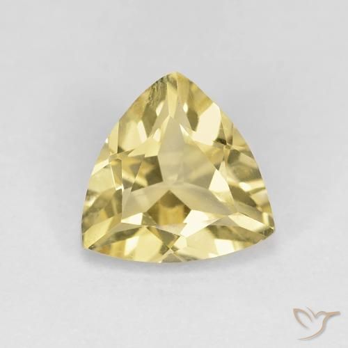 1.34ct Natural Amarillo cálido Berilo, Trillón, VS