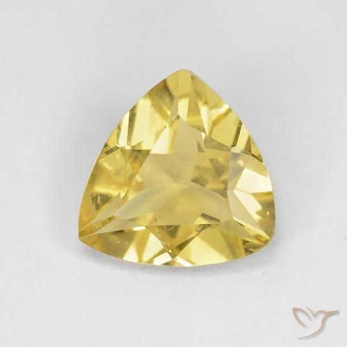 1.33ct Natural Amarillo terroso Berilo, Trillón, VS