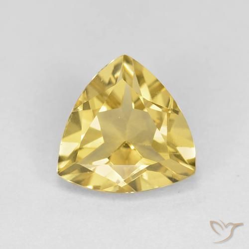 1.50ct Natural Amarillo claro Berilo, Trillón, VS