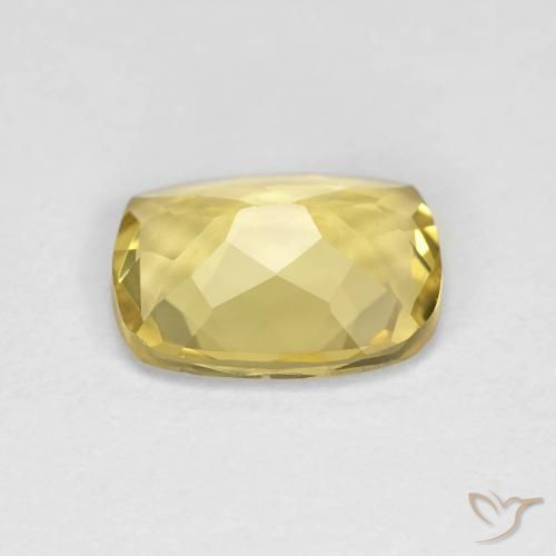 Berilo Amarillo claro natural de 1.49 ct, Forma Cojín, VVS