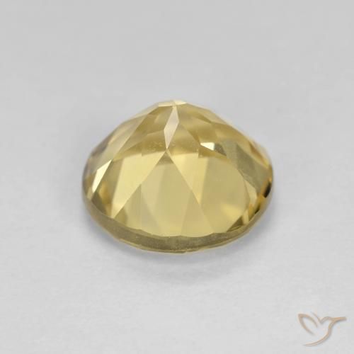 Berilo Dorado claro natural de 1.93 ct, Redondo, VVS