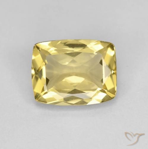 1.84ct Natural Amarillo-dorado claro Berilo, Forma Cojín, VVS