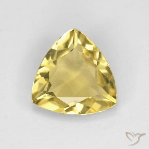 1.72ct Natural Dorado claro Berilo, Trillón, VVS