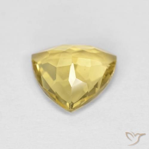 Berilo Dorado claro natural de 1.72 ct, Trillón, VVS