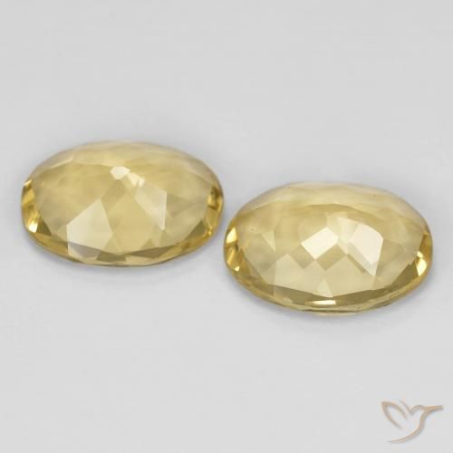 Gemas de Berilo Amarillo medio natural de 3.63 ct, Ovalada, VVS