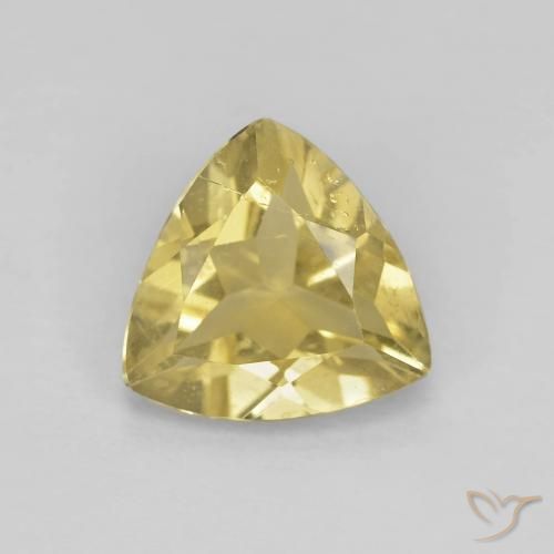 1.50ct Natural Amarillo cálido Berilo, Trillón, VS