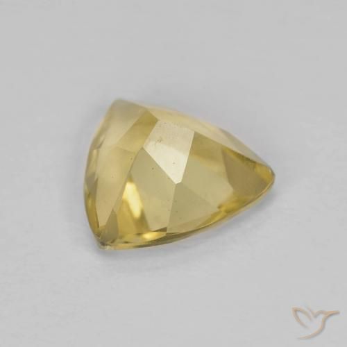 Berilo Amarillo cálido natural de 0.85 ct, Trillón, VS