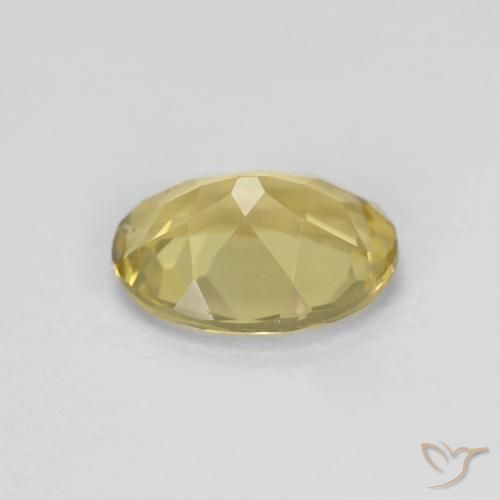 Berilo Amarillo-dorado claro natural de 1.33 ct, Ovalada, VS
