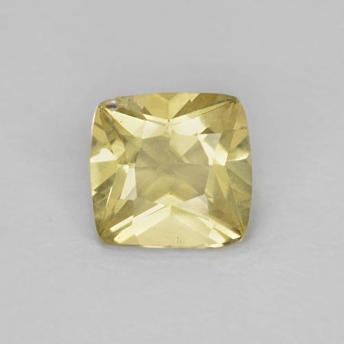 Berilo Amarillo cálido natural de 0.45 ct, Corte Cojín, VS