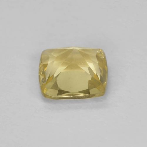 Berilo Amarillo cálido natural de 0.45 ct, Corte Cojín, VS