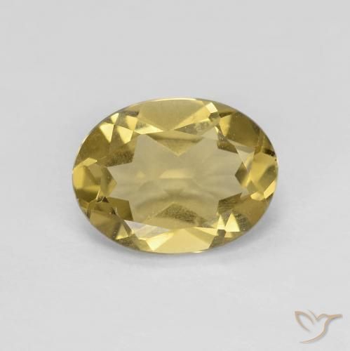 1.49ct Natural Amarillo dorado Berilo, Ovalada, VS