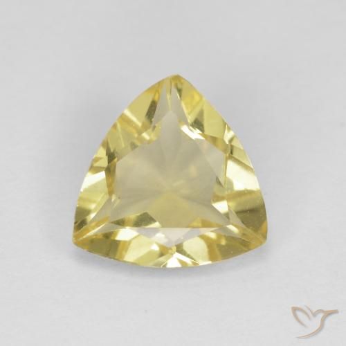1.20ct Natural Amarillo claro Berilo, Trillón, VVS-VS