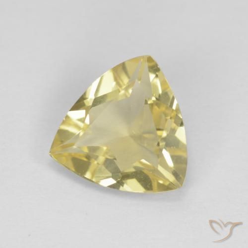 Berilo Amarillo claro natural de 1.20 ct, Trillón, VVS-VS