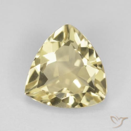 1.87ct Natural Amarillo medio Berilo, Trillón, VVS-VS