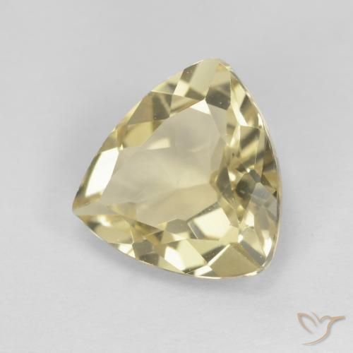 Berilo Amarillo medio natural de 1.87 ct, Trillón, VVS-VS