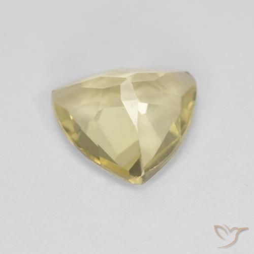 Berilo Amarillo verdoso natural de 1.31 ct, Trillón, VVS-VS