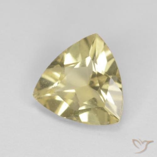 Berilo Amarillo claro natural de 1.30 ct, Trillón, VVS-VS