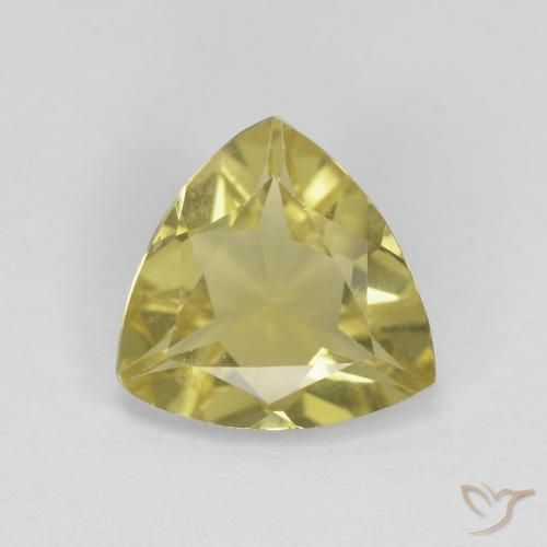 1.25ct Natural Amarillo medio Berilo, Trillón, VVS-VS