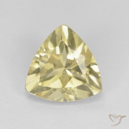 1.62ct Natural Medium Light-Yellow Berilo, Trillón, VVS-VS