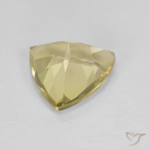 Berilo Medium Light-Yellow natural de 1.62 ct, Trillón, VVS-VS