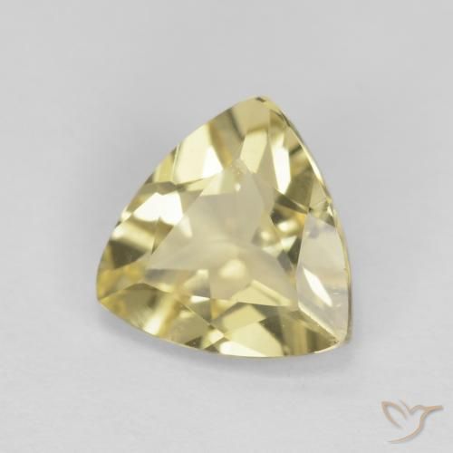 Berilo Medium Light-Yellow natural de 1.39 ct, Trillón, VVS-VS