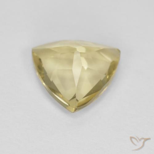 Berilo Medium Light-Yellow natural de 1.39 ct, Trillón, VVS-VS