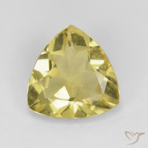 1.73ct Natural Dorado claro Berilo, Trillón, VVS-VS