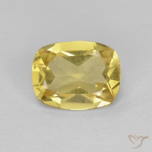 1.16ct Natural Amarillo abejorro Berilo, Forma Cojín, VVS