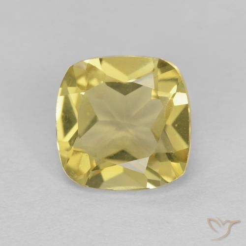 1.36ct Natural Amarillo abejorro claro Berilo, Forma Cojín, VVS
