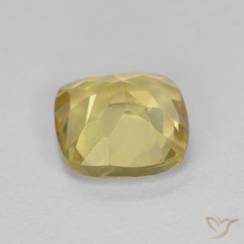 Berilo Amarillo abejorro claro natural de 1.36 ct, Forma Cojín, VVS
