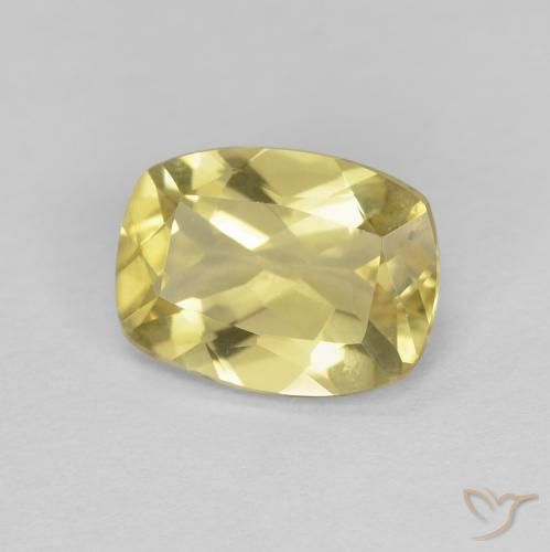 1.39ct Natural Amarillo-dorado claro Berilo, Forma Cojín, VVS