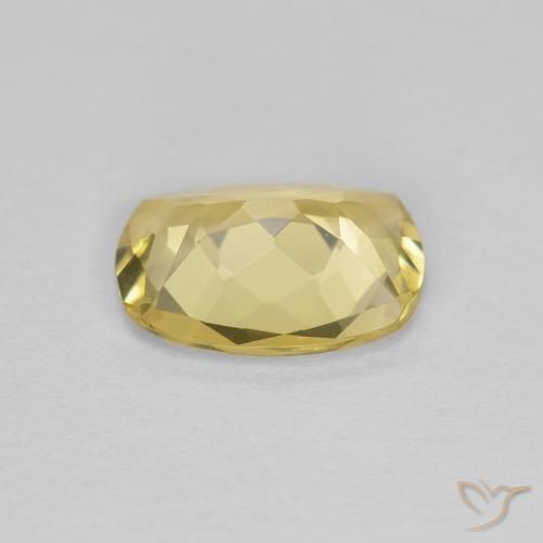 Berilo Amarillo cálido natural de 1.12 ct, Forma Cojín, VVS