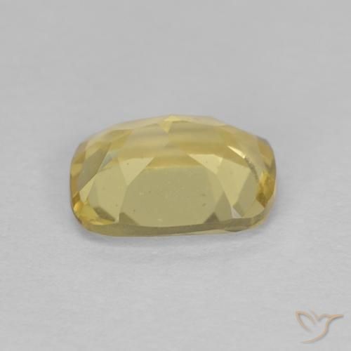 Berilo Amarillo-dorado claro natural de 1.30 ct, Forma Cojín, VVS
