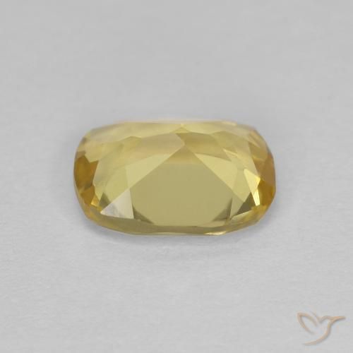 Berilo Amarillo-dorado claro natural de 1.06 ct, Forma Cojín, VVS